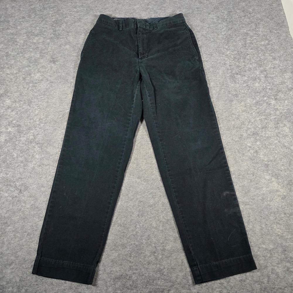 Polo Ralph Lauren Mens Navy Blue Cotton Chino Straight Leg Pants 30x28
